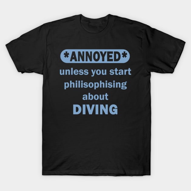 Apnea Diving Oxygen Diving Mask Equipment T-Shirt by FindYourFavouriteDesign